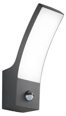 Immagine prodotto di SAIL applique da esterno in alluminio color antracite con sensore di movimento LED 12W IP65 CCT 24,5 cm