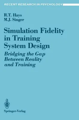 Obrázek produktu pro Simulation Fidelity in Training System Design