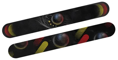 Produktbild von Slapband Fußball 4 Sterne bunt 23 x 5 cm 2 Stück