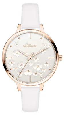 Produktbild von s.Oliver Damenuhr - Rund - Roségold - 36 mm - Elegante Damenuhr aus Metall mit Q