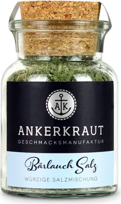 Produktbild von Bärlauch Salz, 110g im Korkenglas