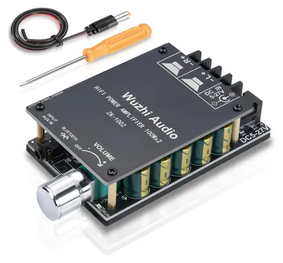 Obrázek produktu pro Zvukový zesilovač s Bluetooth, 200 W, 2 x 100 W, s LC filtrem, stereo Hi-Fi digitální zesilovač, 2kanálový