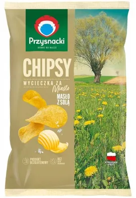 Produktbild von Przysnacki Chips mit Buttergeschmack und Salz 130 g