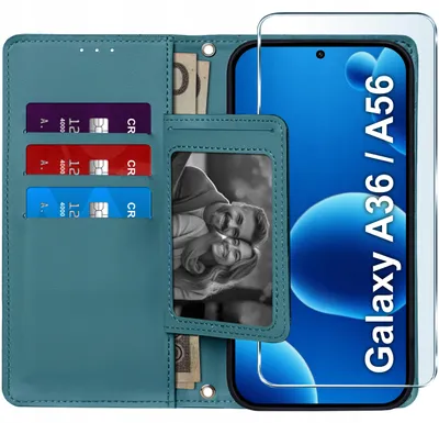 Obrázek produktu pro ETUI z klapką do Samsung A36 5G | A56 5G Zamykane Magnetyczne + SZKŁO 9H