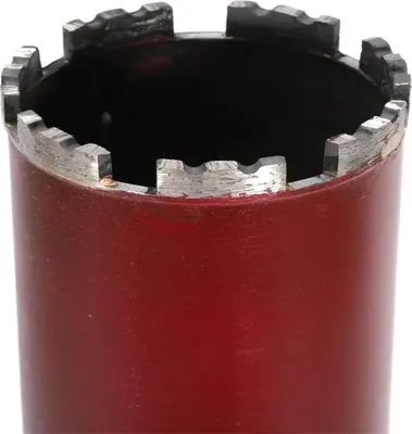Produktbild von Diamant-Kernbohrkrone für Beton - Bohrkrone - Ø 63 mm - Trocken/Nass - Hochkohlenstoffstahl - Für Beton und Mauerwerk - Rot