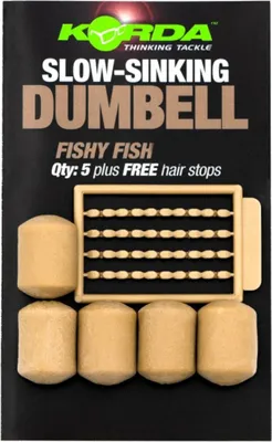 Produktbild von Korda Slow Sinking Dumbell Fishy Fish - Künstliche Karpfenköder, Größe/Packungsinhalt:12mm / 8 Stück