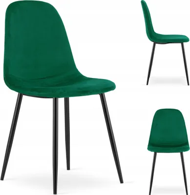Zdjęcie produktu dla Krzesło Tapicerowane Welurowe Velvet Do Salonu Kuchni Jadalni Moka