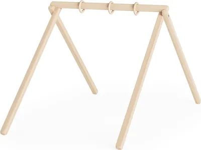 Produktbild von Sämann Baby Spieltrapez mit 3 Holzringen, Spielbogen natur
