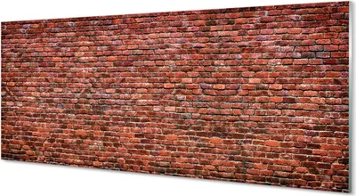 Produktbild von Glasbilder 125x50 Wandkunst Vintage brick wall