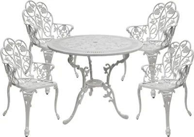 Produktbild von abc HOME | Gartenmöbel-Set | Gartentisch | Gartenstuhl | Gartenbank | Aluminiumguss | Jugendstil