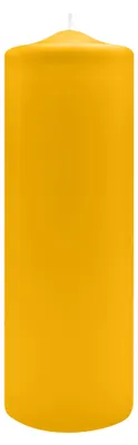 Produktbild von Spitzkopf Stumpen Kerzen Goldgelb 30 x Ø 9 cm, 6 Stück
