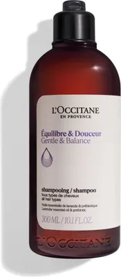 Obrázok produktu pre L'Occitane Gentle & Balance, 300 ml, Šampón, Neprofesionálne, Ženy, Všetky typy vlasy, Všetky farby