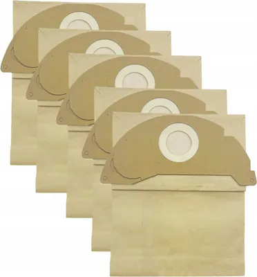 Zdjęcie produktu dla 5 szt. 5x Worek Papierowy na Kurz Worki do Odkurzacza Karcher MV2 WD2 A2004