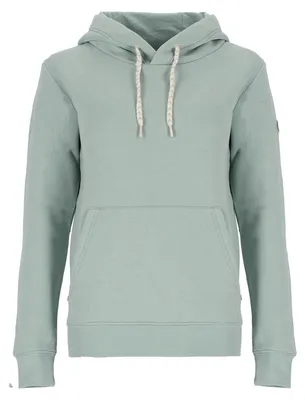 Produktbild von Leitfeuer Damen Sweathoody mit Rücken-Print - Kapuzenpullover mit Kängurutasche in Hellblau Größe L