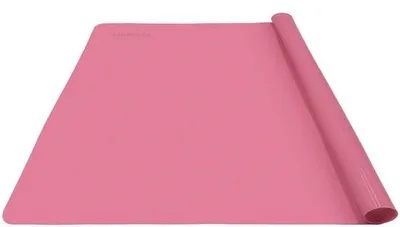 Obrázek produktu pro Silikonová podložka na pečení 60 x 50 cm, růžová, extra velká, tepelně odolná, protiskluzová