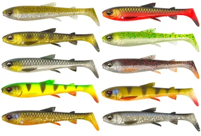 Produktbild von Savage Gear 3D Whitefish Shad 12cm - 3 Gummifische, Farbe:Firetiger