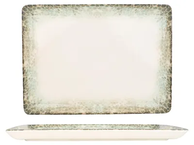 Produktbild von Kütahya Porselen Servierschale - Rust Green - Porzellan - 30x22 cm