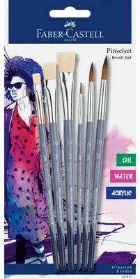 Produktbild von Faber-Castell Creative Studio Brush Set, Bürstenset, Sortiert, Synthetisch