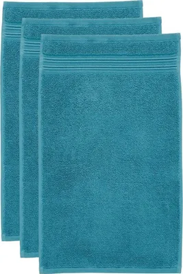 Produktbild von Beddinghouse Seiflappen-Set 3-teilig Sheer Farbe Petrol Größe 30x50x3
