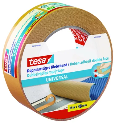 Produktbild von Tesa Doppelseitiges Klebeband Universal 25 m x 38 mm