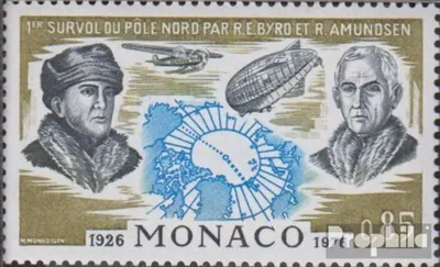 Produktbild von Briefmarken Monaco 1976 Mi 1242 (kompl.Ausg.) postfrisch Nordpolflug