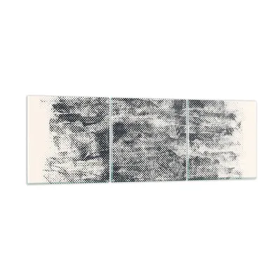 Produktbild von Bilder auf glas - 3 Teile - Schwarz Hintergrund Farbe - 90x30cm - Glasbilder - Wandbilder - Bilder - zum Aufhängen bereit - Wanddekoration aus Glas - Glas Bilder - Wandbild auf Glas - GCA90x30-5061