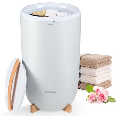 Produktbild von COSTWAY 20L Handtuchwärmer, Deckenwärmer mit Timer & automatischer Abschaltung, Handtuchbehälter elektrisch, Handtuchtrockner φ31x53,5cm