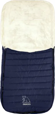 Produktbild von Steppfußsack marine-blau, Serie "Eisbärchen"