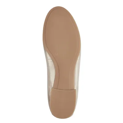 Produktbild von Tamaris Damen Ballerina klassisch Schleife Leder 1-22116-41, Größe:37 EU, Farbe:Beige