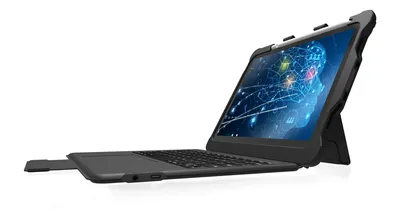 Productafbeelding van STM -226-407KX-01, QWERTY-toetsenbord, trackpad, universeel, iPad (10e generatie), A2696, A2757, A2777, zwart, polycarbonaat (PC), polyurethaan, thermoplastisch urethaan