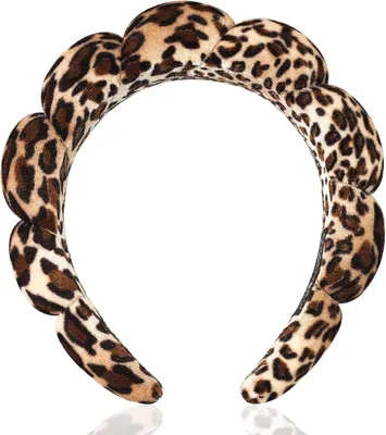 Produktbild von Make-up Stirnband Leopard, für Gesichtsreinigung