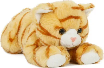 Produktbild von Plüschtier Katze 28 cm, rot getigert, Kuscheltier Stofftier Haustiere Katzen Kätzchen