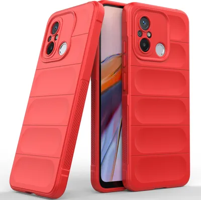 Obrázek produktu pro Xiaomi 12C Pouzdro, Měkké TPU Silikonové Nárazuvzdorné Ochranné Pouzdro pro Xiaomi 12C červené
