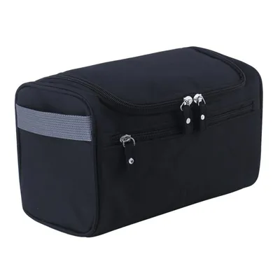 Produktbild von Schwarz Kulturbeutel Kulturtasche zum Aufhängen Herren Waschtasche Kosmetiktasche