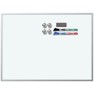 Produktbild von Rexel magnethaftende Tafel mit Alurahmen 585x430mm, Weiß, Weiß, Weiß, Weiß, Weiß, 585 mm, 430 mm, 583 mm, 583 mm, 30 mm