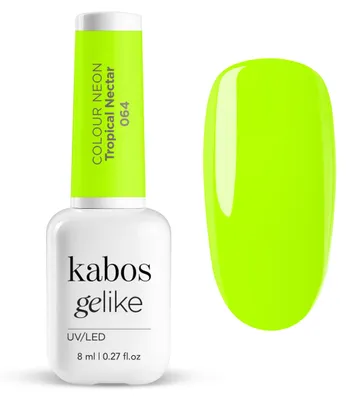Immagine prodotto di Smalto UV Kabos Neon verde, smalto UV/LED Gelike 064 Tropical Nectar 8 ml