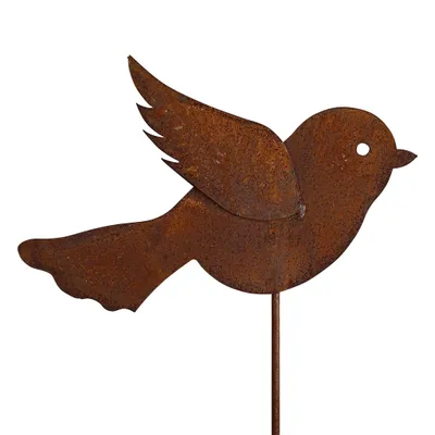 Produktbild von Gartenstecker Rost Vogel 113 cm Edelrost Gartendeko Metall Gartendekoration
