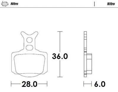 Zdjęcie produktu dla Klocki hamulcoweS NITRO