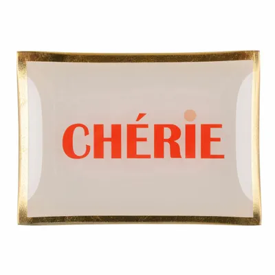 Immagine prodotto di Gift Company Glasteller Love Plates Cherie M, Dekoteller, Schale, Glas, Dusty Rose, 10 x 14.2 cm, 17004033