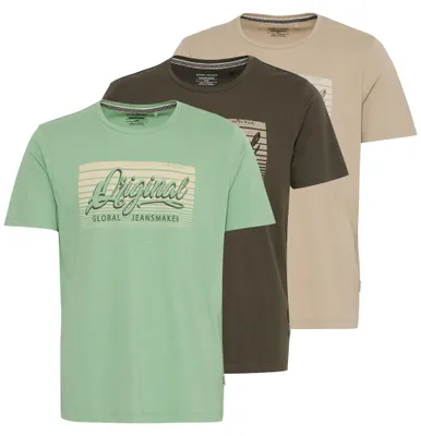 Produktbild von Blend BHTee Herren 3-Pack T-Shirts Shirts Kurzarm mit Print Multipack Regular fit