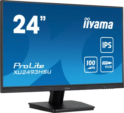 Image de IIYAMA iiyama ProLite 24" Full HD IPS-monitor avec USB-Hub et taux de rafraîchissement de 100Hz