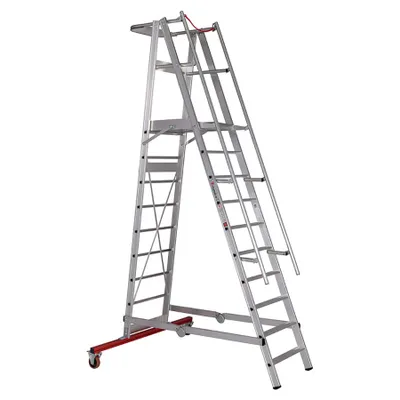Produktbild von Euroline Premium 32777 Podestleiter fahrbar 10 Stufen