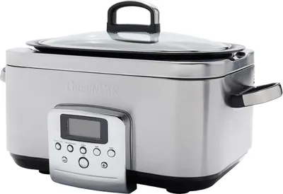 Produktbild von GreenPan Slow Cooker 6.0 L 8 Programme Aluminium gehärteter Glasdeckel