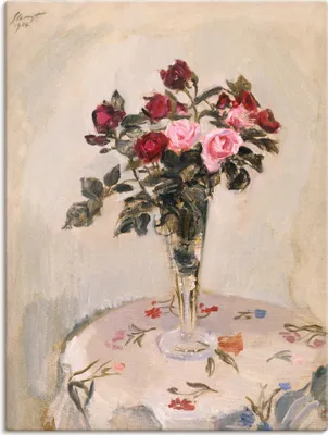 Produktbild von ARTland Leinwandbild Stillleben mit Rosen. 1904 Größe: 45x60 cm