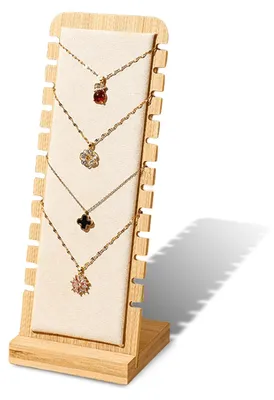 Immagine prodotto di Espositore per gioielli in legno con 12 scomparti – Ideale per collane e braccialetti