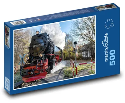 Produktbild von Puzzle 500 Historische Dampflokomotive - martinpuzzle