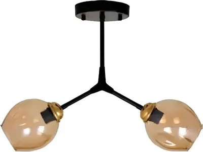 Image de Plafonnier Lustre Lampes de plafond Verre Moderne Or