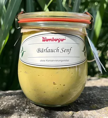 Produktbild von Bärlauch-Senf – Würziger Feinkostsenf mit frischer Bärlauchnote