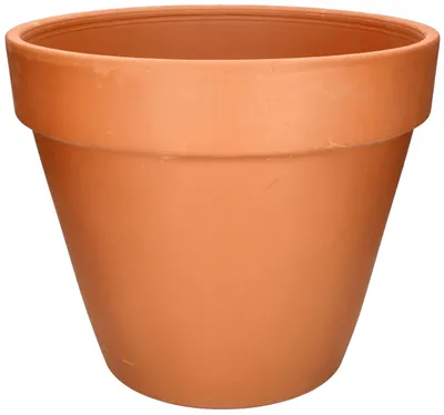 Image de KOTARBAU® : Pot de fleurs en terre cuite, diamètre : Pot de culture surélevé avec bordure, pour intérieur, 43 cm