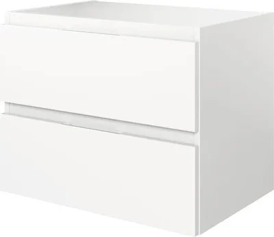 Produktbild von Unterschrank pelipal Xpressline 4035 2 Auszüge Breite 60 cm weiß mit Grifffuge